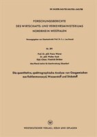 Die quantitative, spektrographische Analyse von Gasgemischen aus Kohlenmonoxyd, Wasserstoff und Stickstoff
