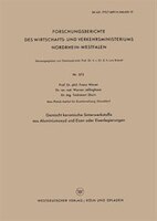 Gemischt keramische Sinterwerkstoffe aus Aluminiumoxyd und Eisen oder Eisenlegierungen Franz Wever Author