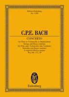 Concerto in A Major, H 437-39, Wq 168, 172, 69: Study Score