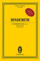 Kammermusik No. 4, Op. 36, No. 3: Violin Concerto Study Score