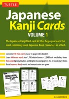 Japanese Kanji Cards Kit Volume 1: Learn 448 Japanese Characters Including Pronunciation, Sample Sentences & Related Compound Word