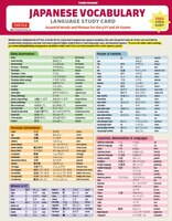 Japanese Vocabulary Language Study Card: Key Vocabulary For Jlpt N5 & N4 Tests, And Ap Test (online Audio Files)