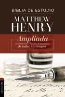 Rvr Biblia De Estudio Matthew Henry, Tapa Dura, Con Índice