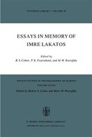 Essays In Memory Of Imre Lakatos