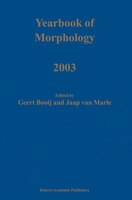 Yearbook of Morphology 2003