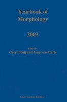 Yearbook of Morphology 2003