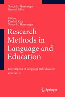 Research Methods in Language and Education: Encyclopedia of Language and EducationVolume 10