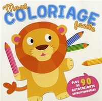 Maxi coloriage facile - Lion