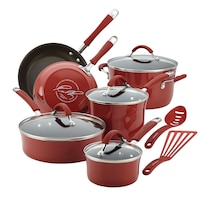 Rachael Ray 12pc Cookware Set - Cranberry 16339