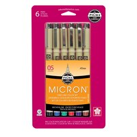 MICRON 6PK MULTI-TIP ASSORT COLOURS MICRON 6PK MULTI-TIP ASSORT COLOURS