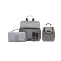 Storksak St. James Convertible Backpack Diaper Bag in Grey Scuba Storksak St. James Convertible Backpack Diaper Bag in Grey Scuba