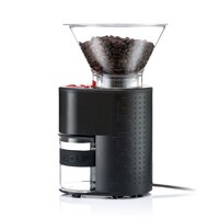 Bistro Fully Adjustable Conical Burr Electric Coffee Grinder, Black