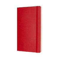 Moleskine Classic Notebook - Large - Plain - Soft - Scarlet (uk Import) Book