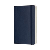 Moleskine Soft Cover Plain Pocket Classic Notebook Sapphire Blue Cover