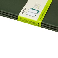 Moleskine Myrtle Green Large Plain Cahier Journal (set Of 3) 8055002855297