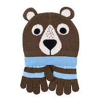 Winter Beanie Hat and Gloves Set, Bosley the Bear 3-5 years