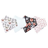 Copper Pearl 4 Piece Bandana Bib Set Dot