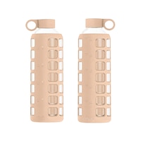 PREMIUM GLASS WATER BOTTLE - HAZELNUT 32 OZ