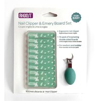 Rhoost Baby Nail Clipper & Emery Boards Combo - Teal