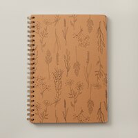 GOOD EARTH A4 SPIRAL NOTEBOOK KRAFT WILDFLOWERS