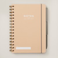 A5 PAPERBOARD THREE-TAB NOTEBOOK CALI COAST BLUSH