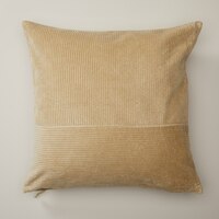 OUI PIECED CORDUROY PILLOW COVER GOLD OCHRE 20