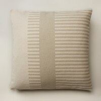 OUI COMBO STRIPE PILLOW COVER IVORY 18