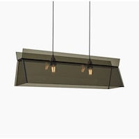 Lido Acrylic Pendant Light, Smoked