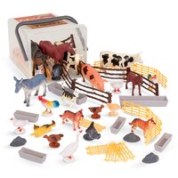 Terra Country World Farm Animals in Bucket