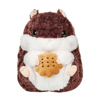 EAN 6949105110105 product image for Amuse Plush Stuffed Animal Brown/White Hamster with Cookie Medium 13.5