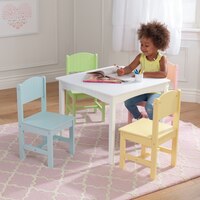 KidKraft Nantucket Table & 4 Chair Set - Pastel