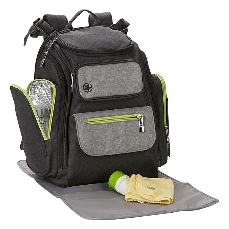 ADVENTURERS BACKPACK DIAPER BAG - GREY 
