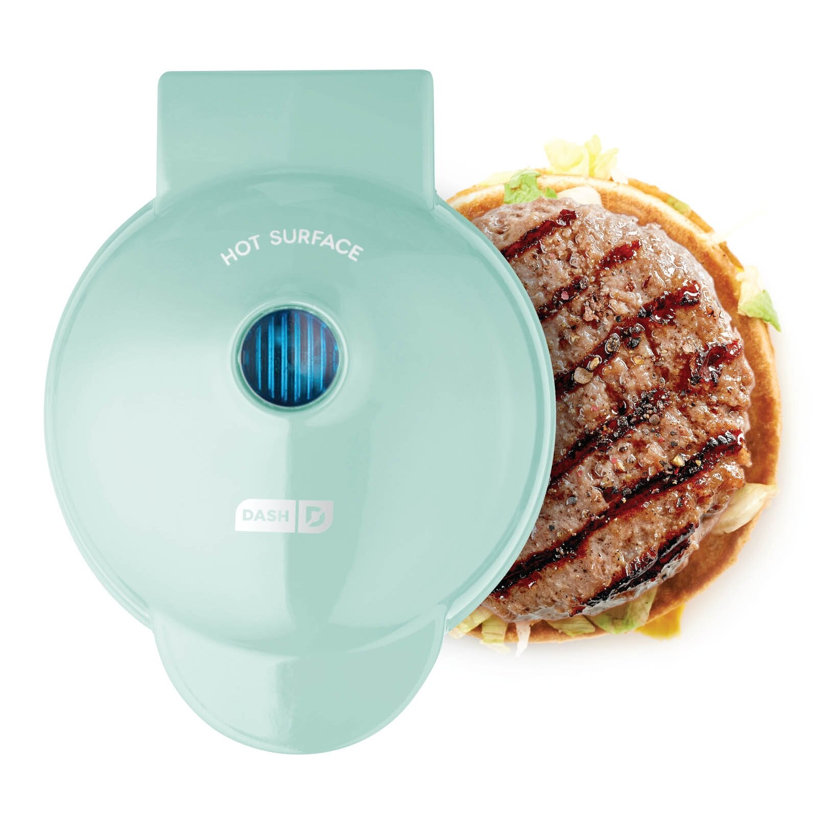 dash mini waffle maker indigo