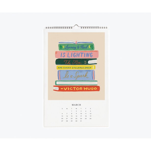 Calendrier Mural De Citations Inspirantes 22 De Rifle Paper Co Articles Cadeau Www Chapters Indigo Ca