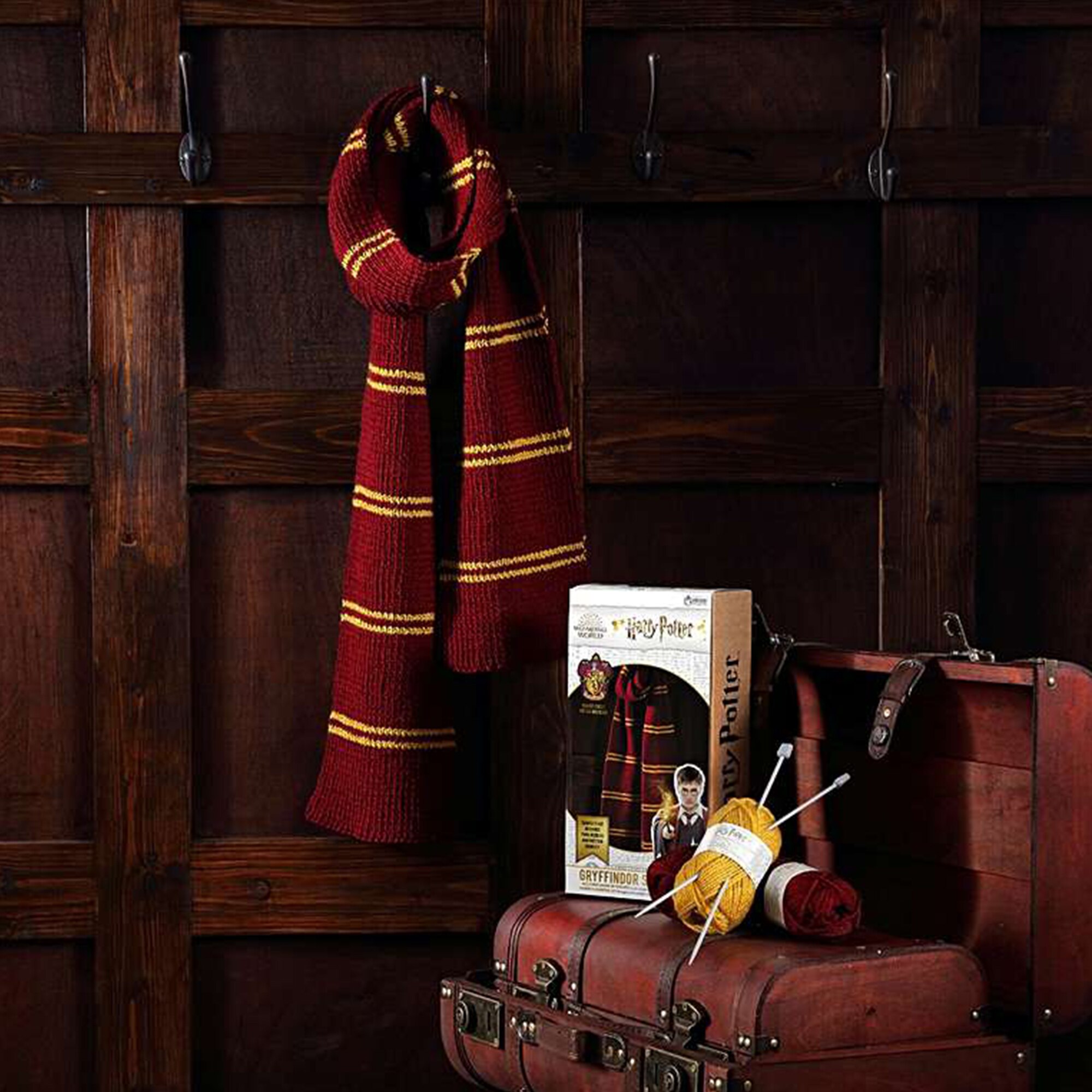 gryffindor hat and scarf set