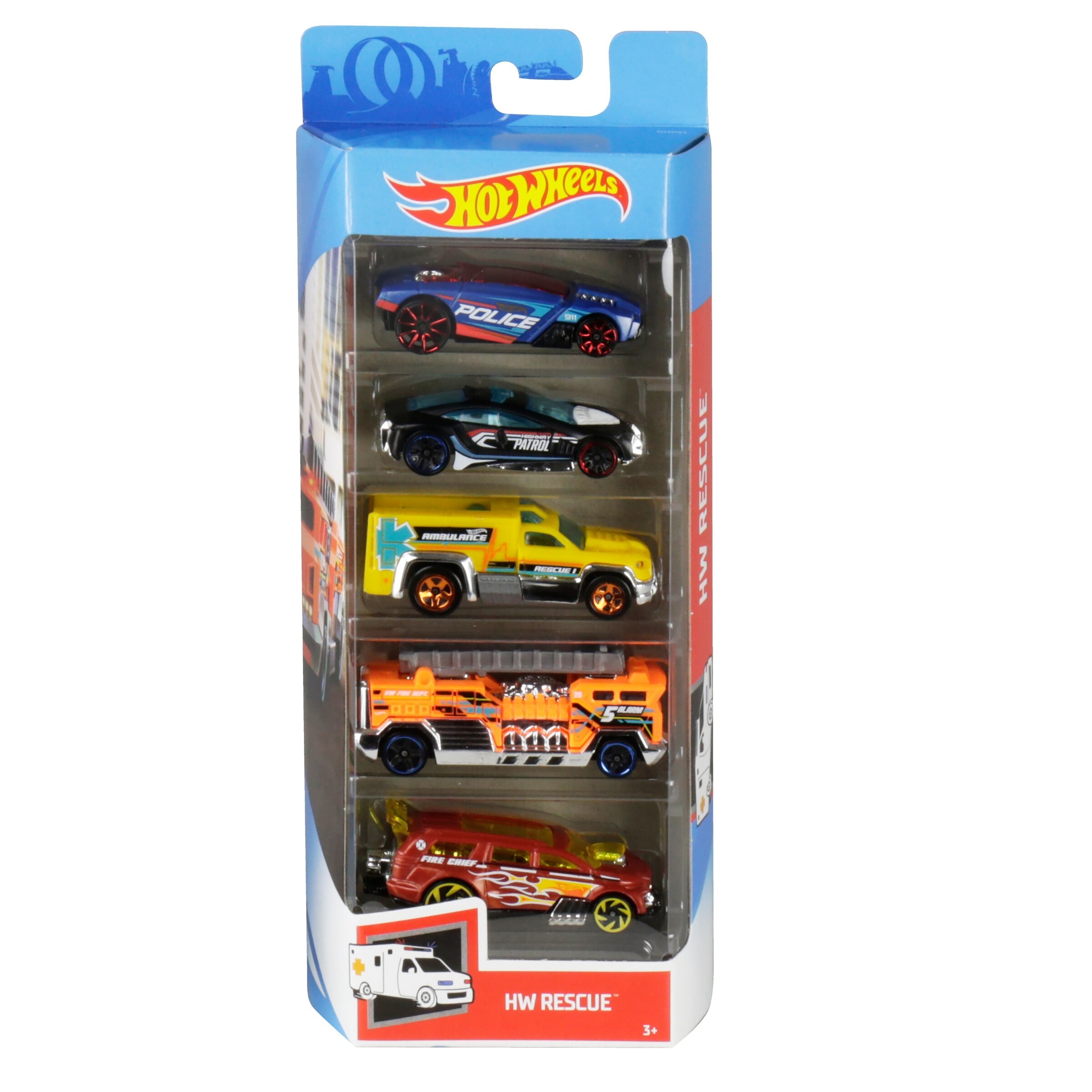 hot wheels 5 car gift pack