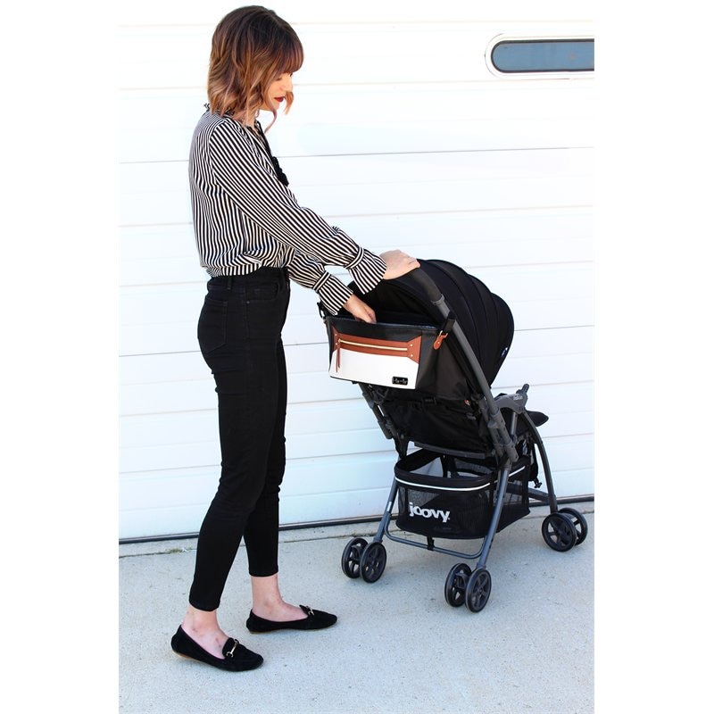 itzy ritzy adjustable stroller caddy