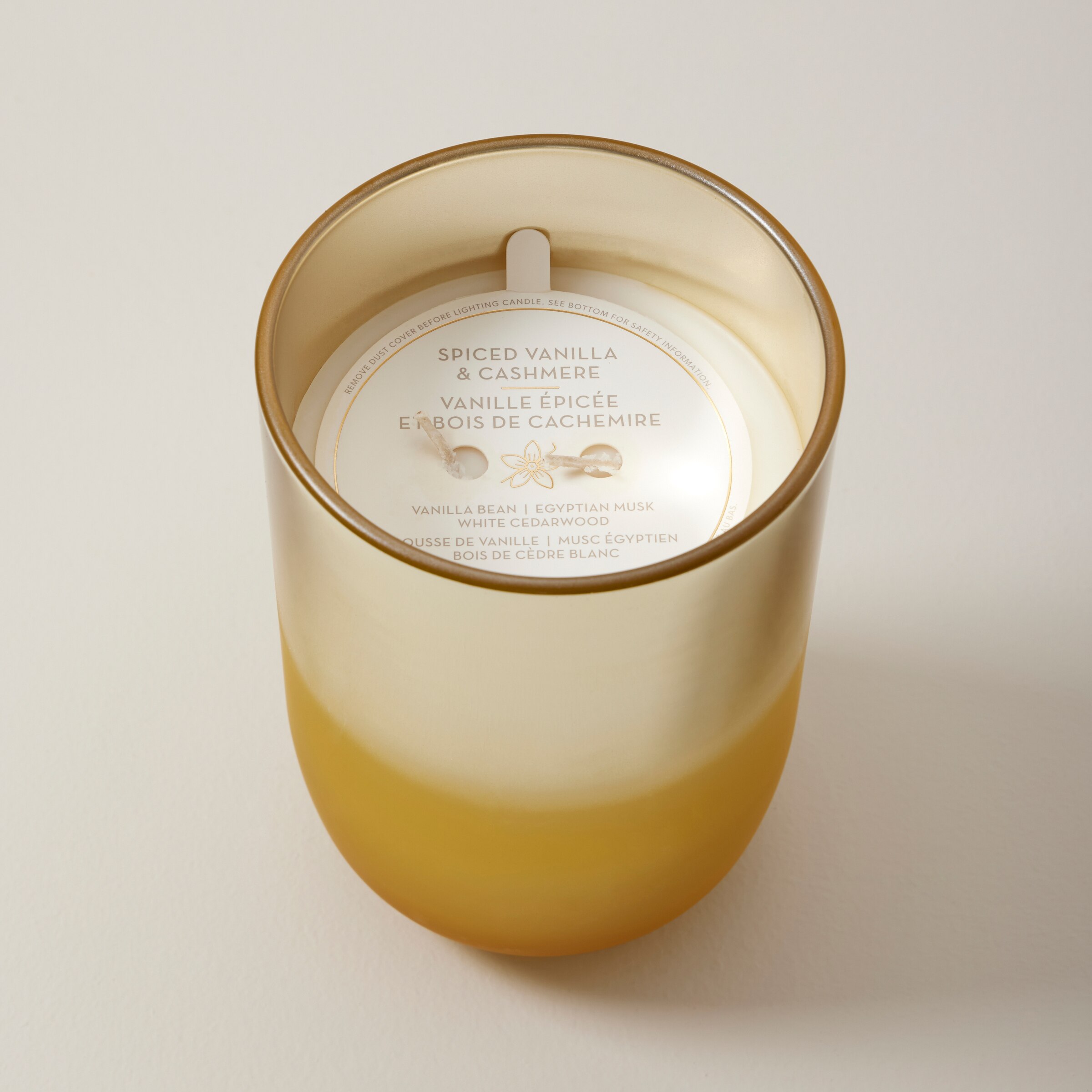 spiced vanilla and cashmere candle