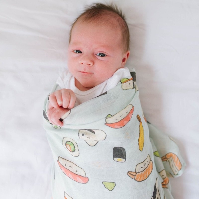 sushi swaddle blanket