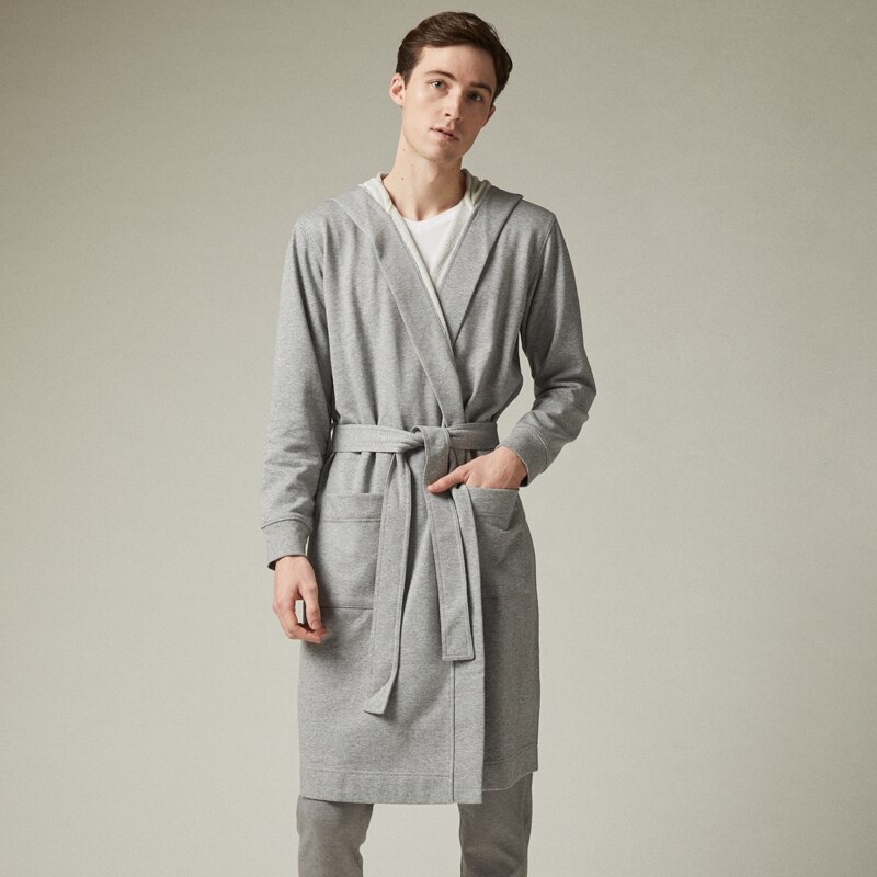 small mens hooded dressing gown