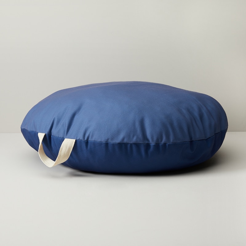 blue floor cushion