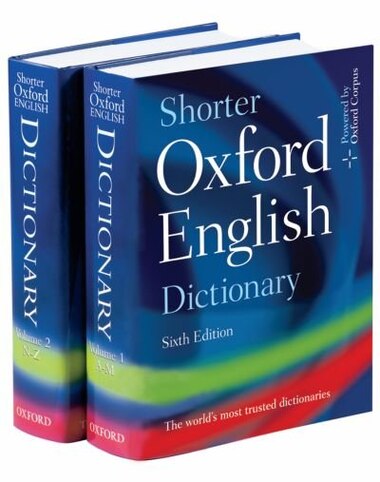 Shorter Oxford English Dictionary, livre de Oxford (Couverture rigide