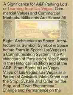 Learning From Las Vegas, Facsimile Edition by Robert Venturi