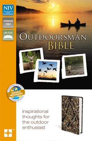 Niv, Outdoorsman Bible, Leathersoft, Brown, Red Letter Edition by Zondervan