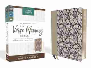 Niv, Verse Mapping Bible, Leathersoft, Navy Floral, Comfort Print: Find Connections In Scripture Using A Unique 5-step Process by Zondervan