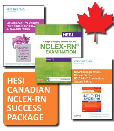 hesi canadian customer nclex rn success package test prep book by