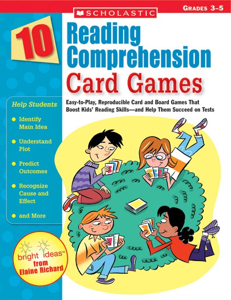 10 reading comprehension card games book by elaine