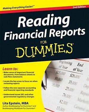 Reading Financial Reports For Dummies Book By Lita