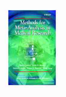 Methods for Meta-Analysis in Medical Research by Alexander J. Sutton