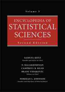 Encyclopedia of Statistical Sciences, Volume 3